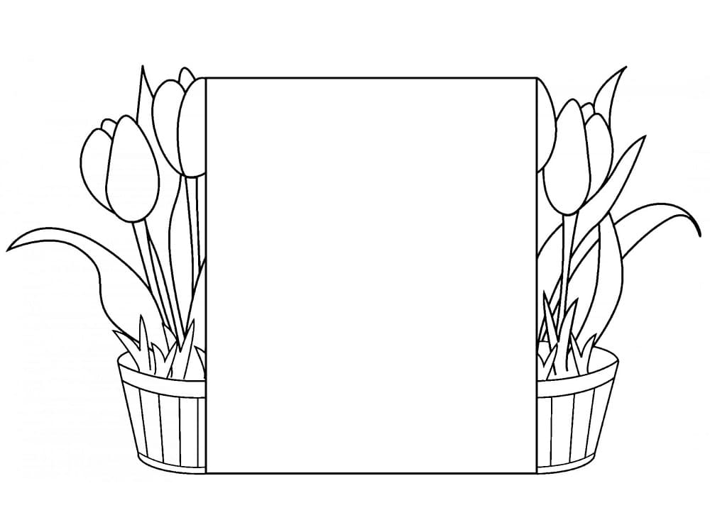 Flower Card Printable For Kids