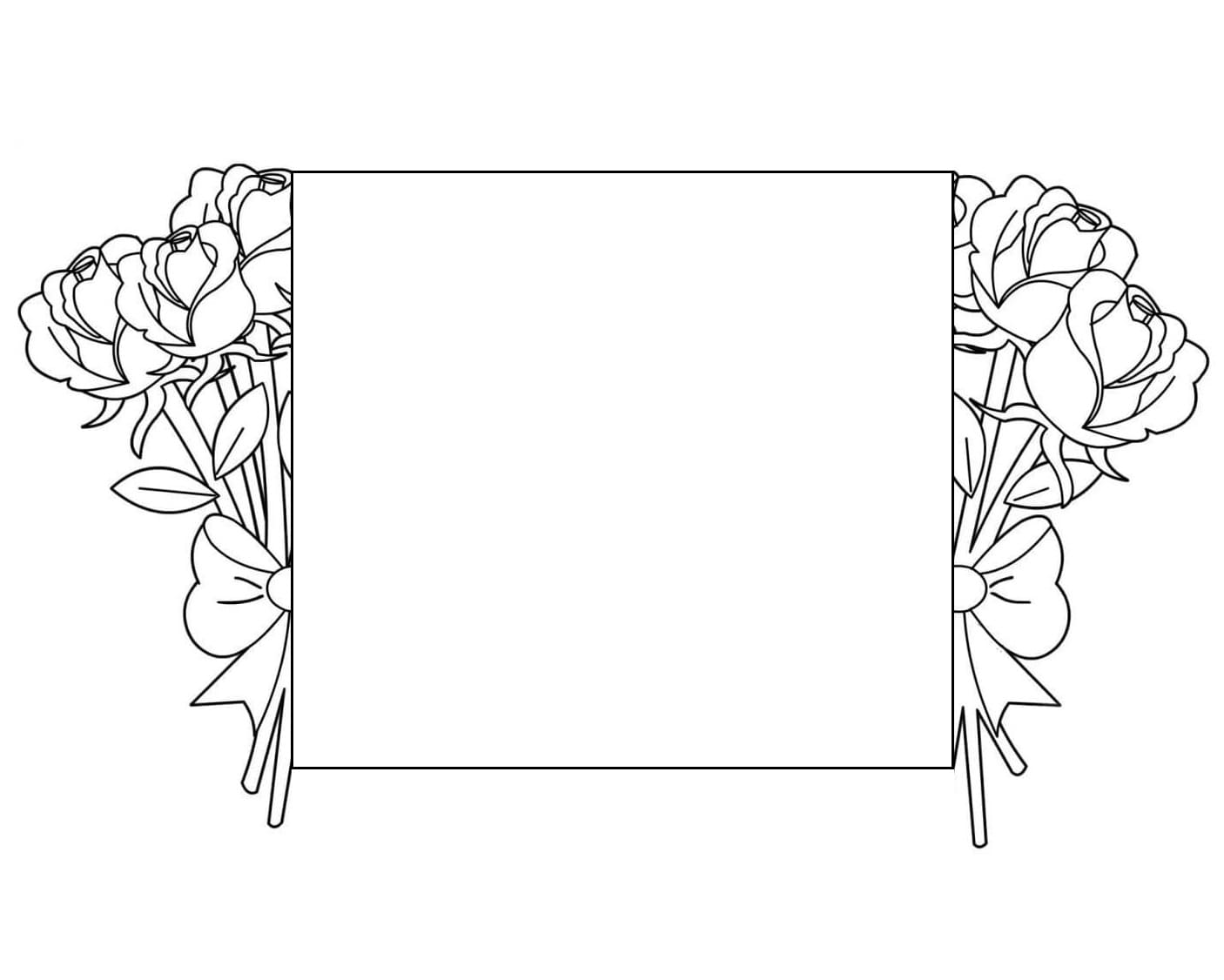 Flower Card to Print