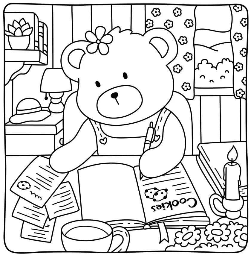 Free Cottage Friends Printable coloring page