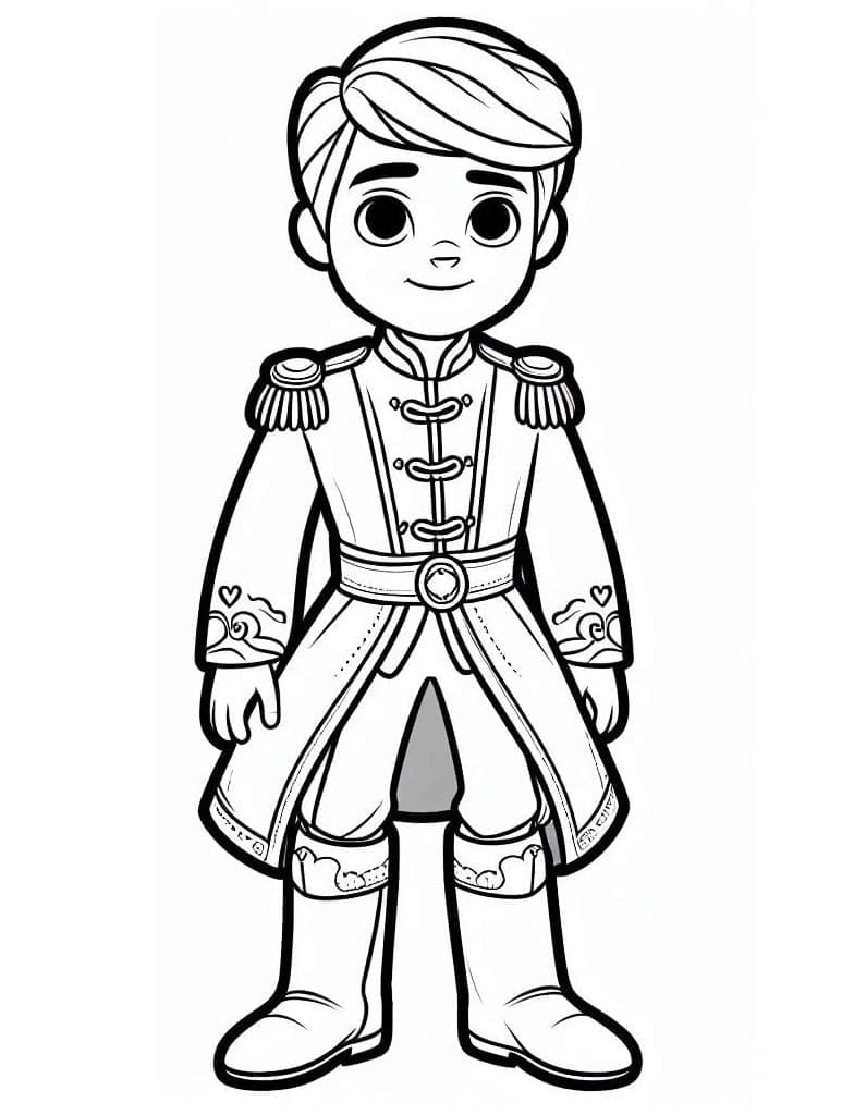 Happy Prince coloring page