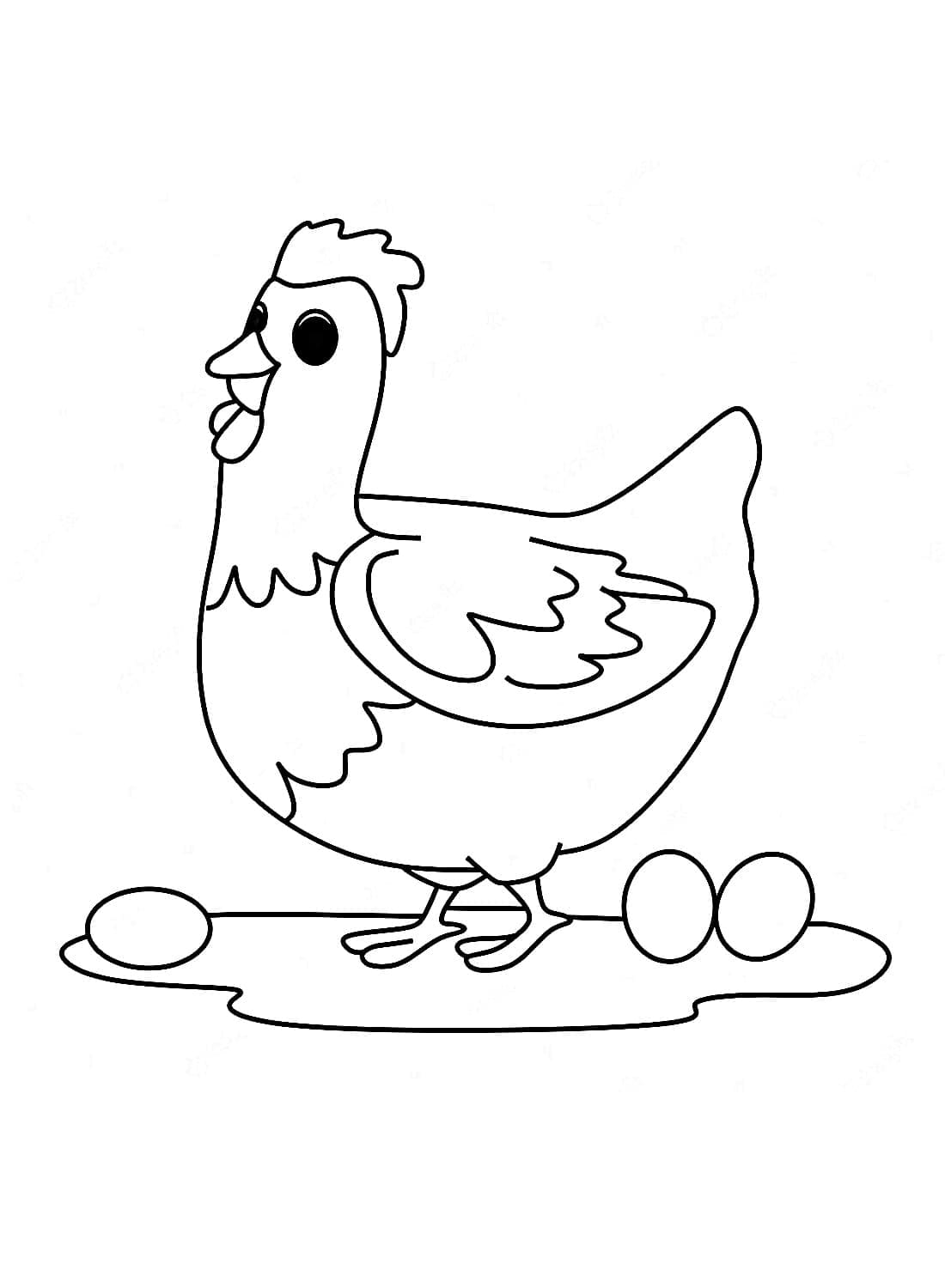 Hen and Eggs