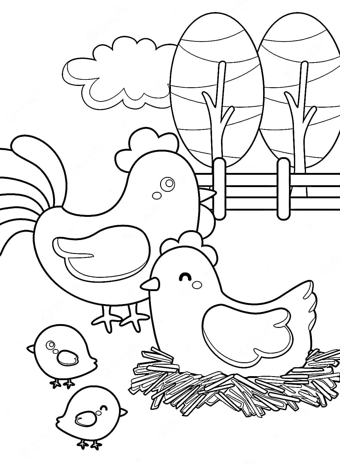 Hen Printable