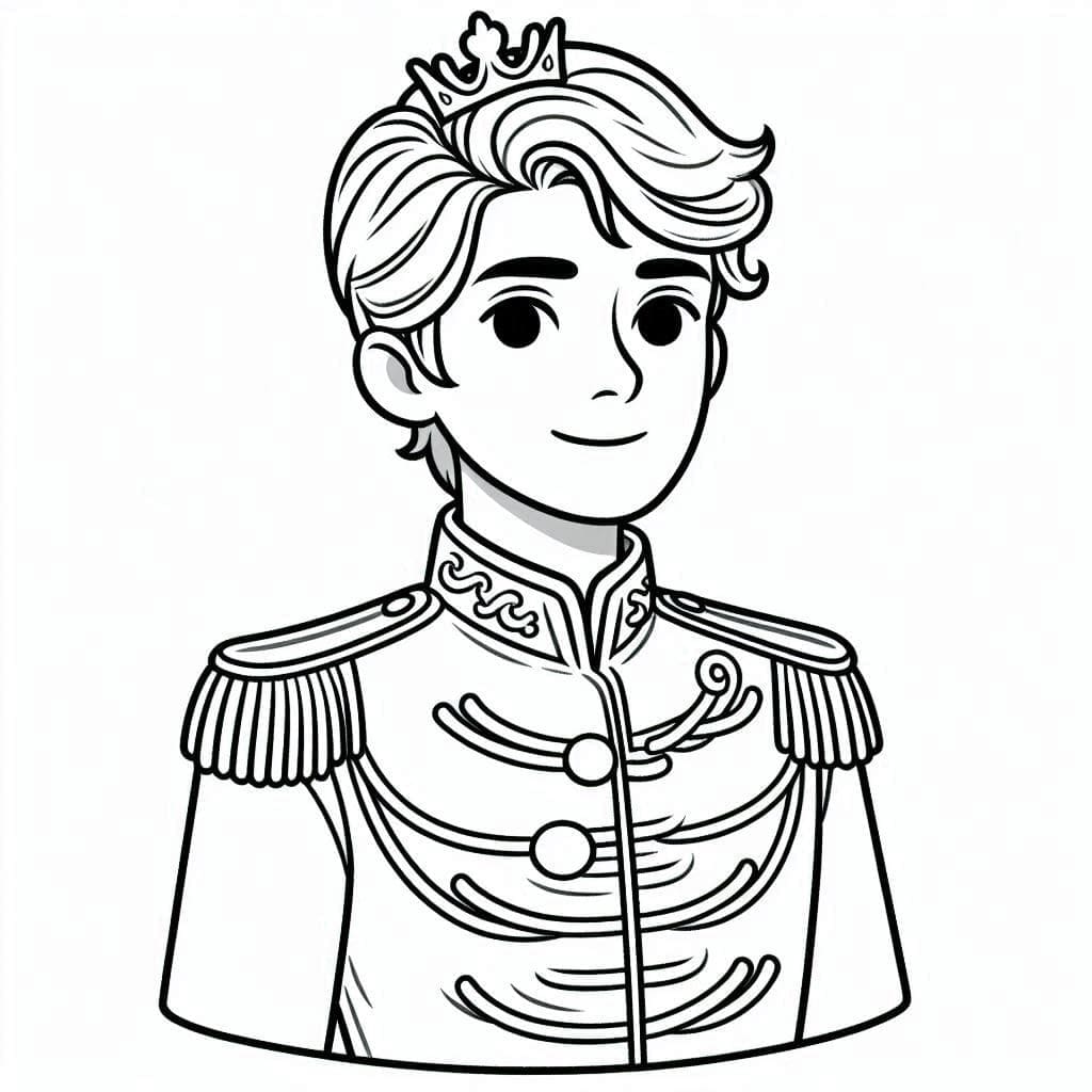 Pretty Prince coloring page