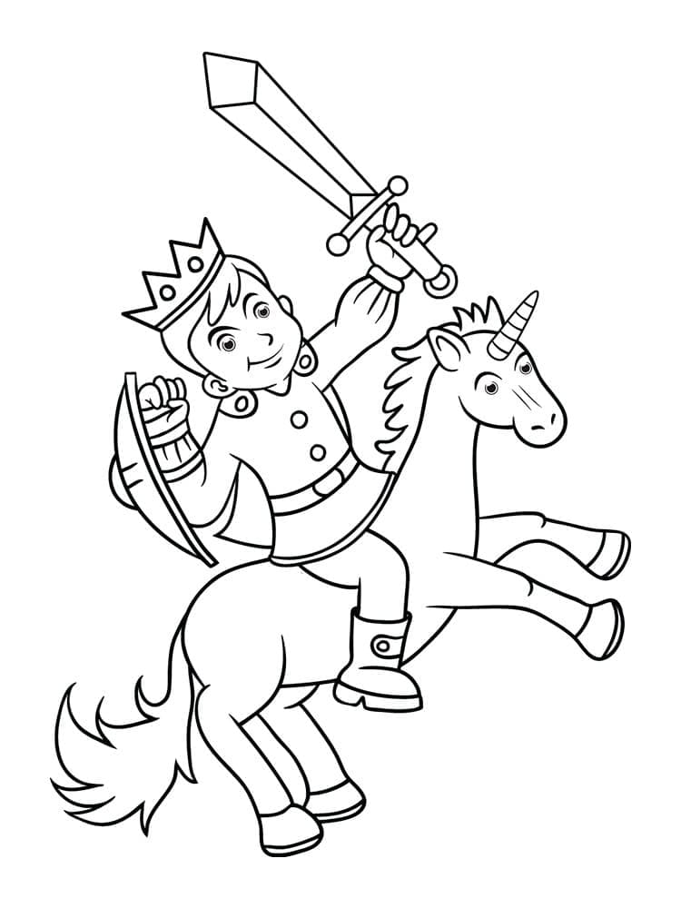 Prince Fight coloring page