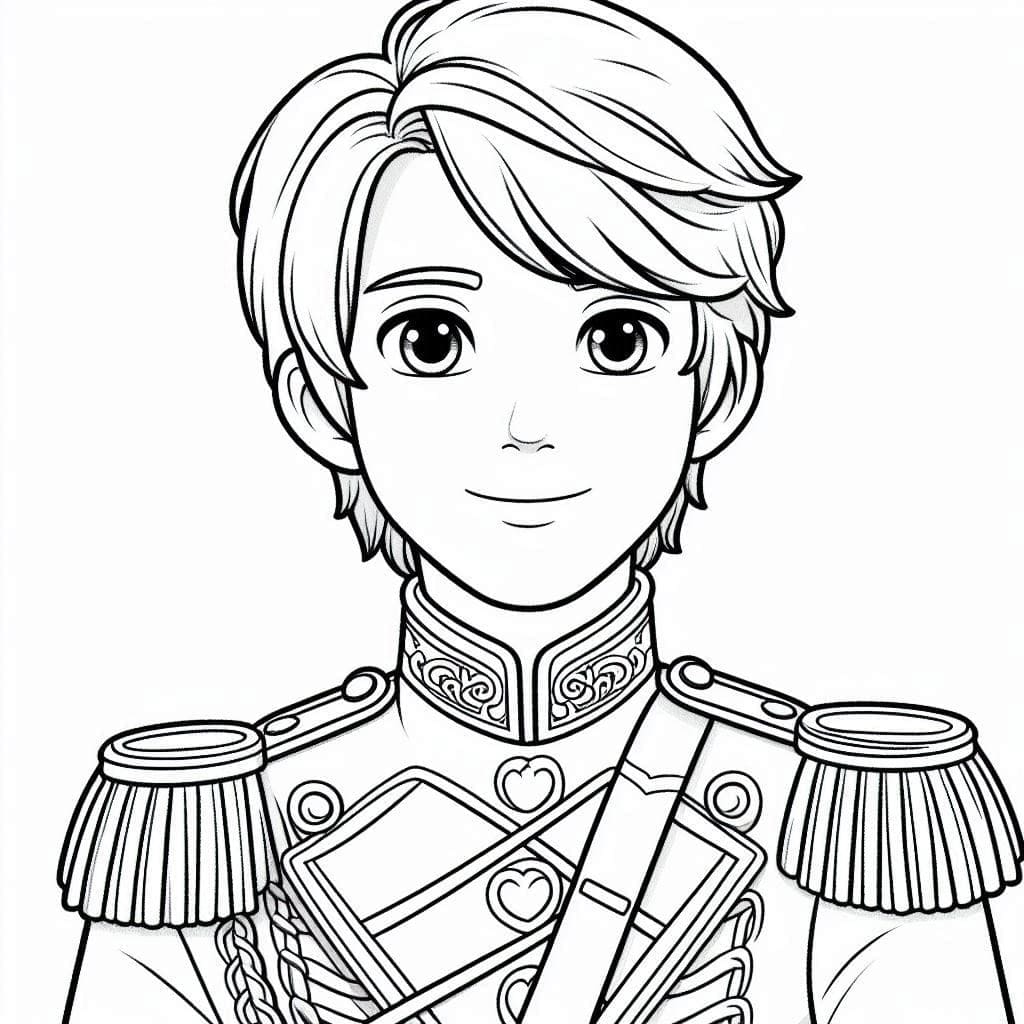 Prince Image coloring page