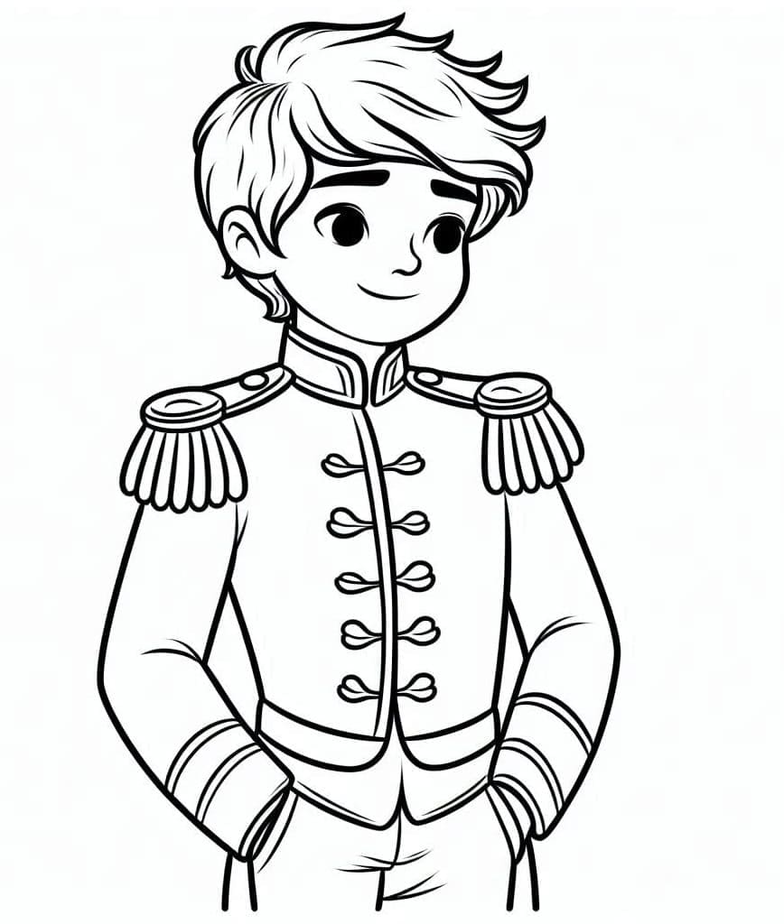 Prince is Handsome coloring page