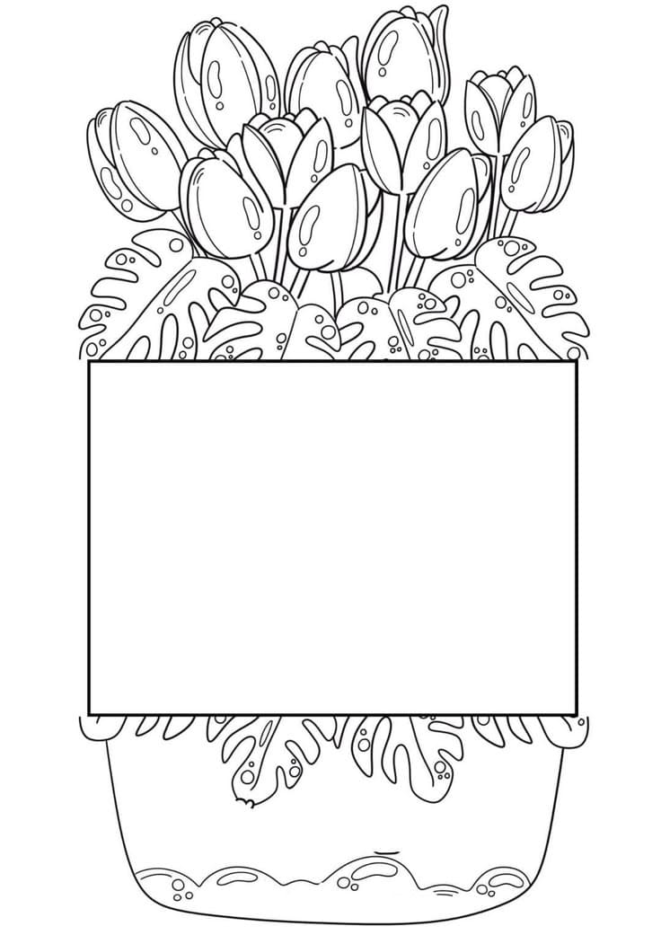 Printable Flower Card