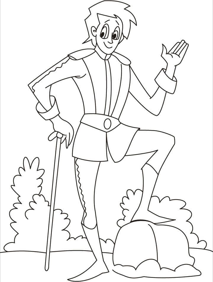 The Prince coloring page