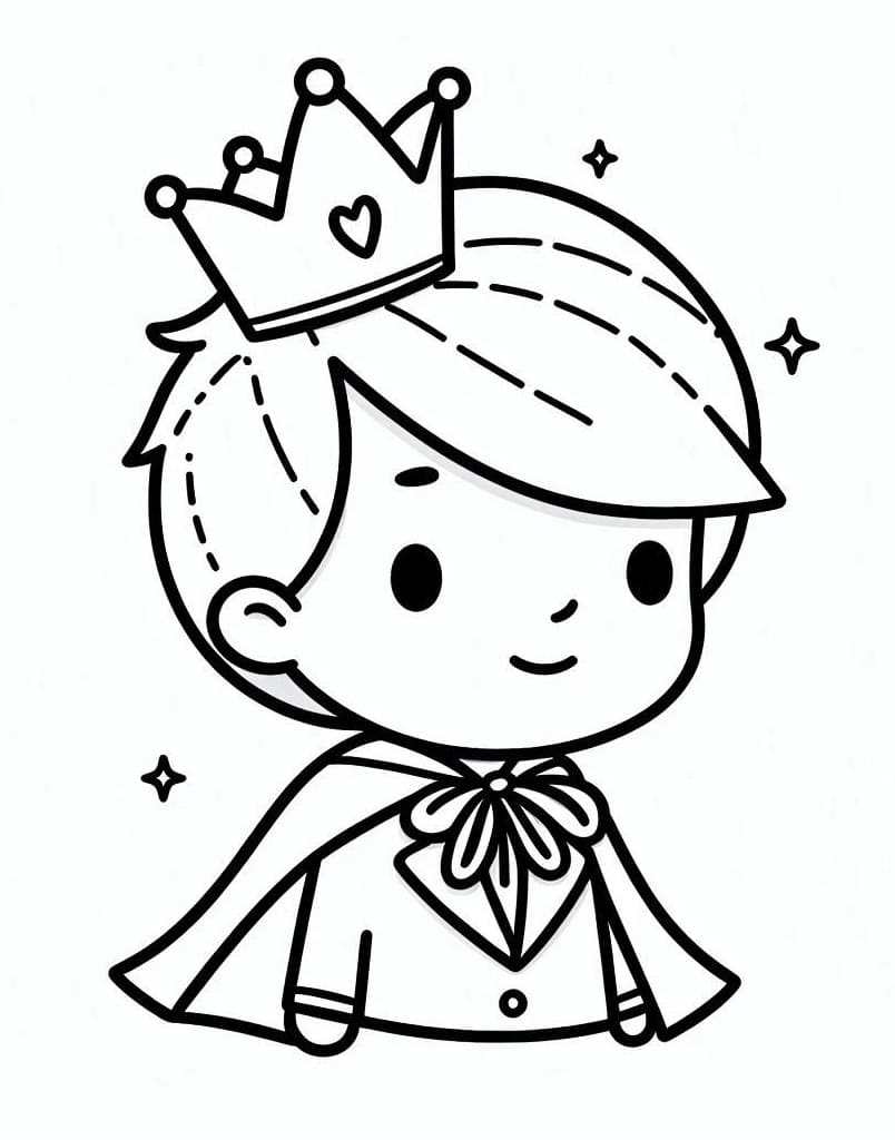 Very Cute Prince coloring page