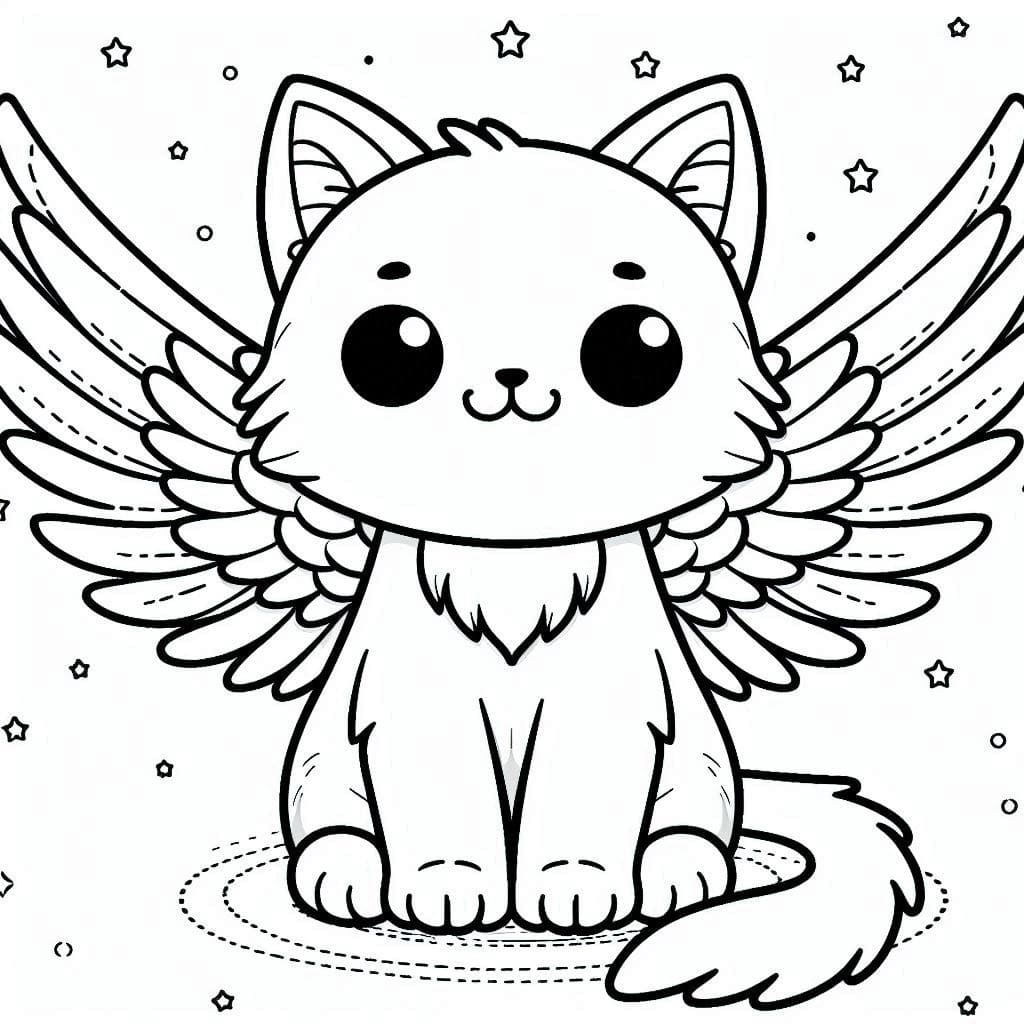 A Very Cute Winged Cat