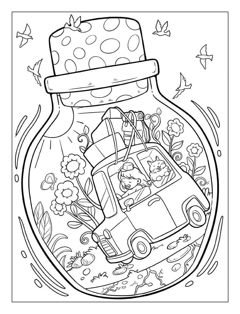 Adorable Life Inside Jar