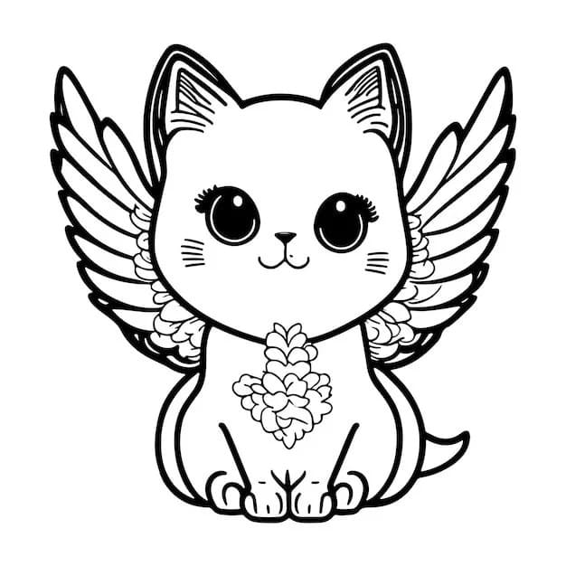 Adorable Winged Cat