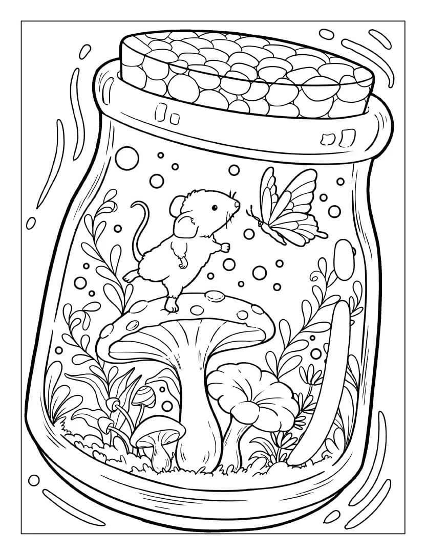 Life Inside Jar coloring pages