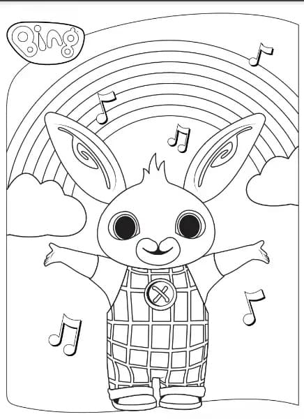 Bing Bunny and Rainbow