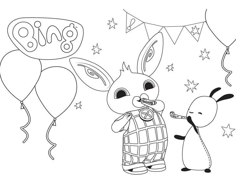 Bing Bunny on Birthday