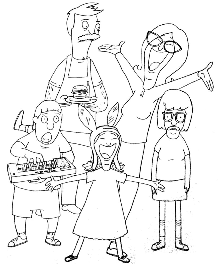 Bob’s Burgers Free Printable coloring page