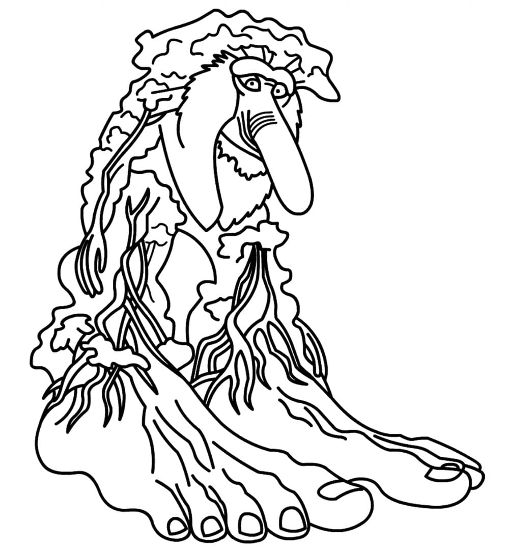 Brainrot Brr Brr Patapim coloring page