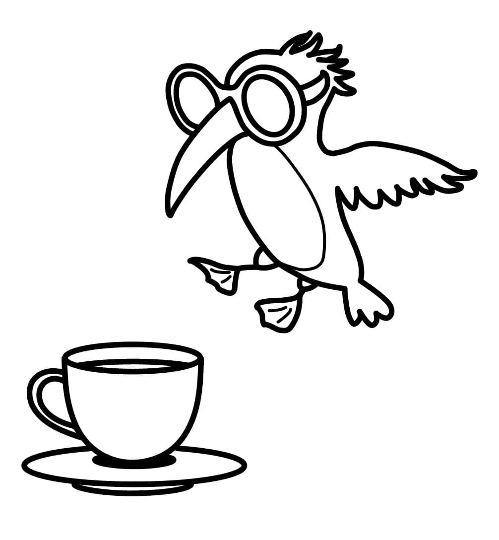 Brainrot Frulli Frulla coloring page