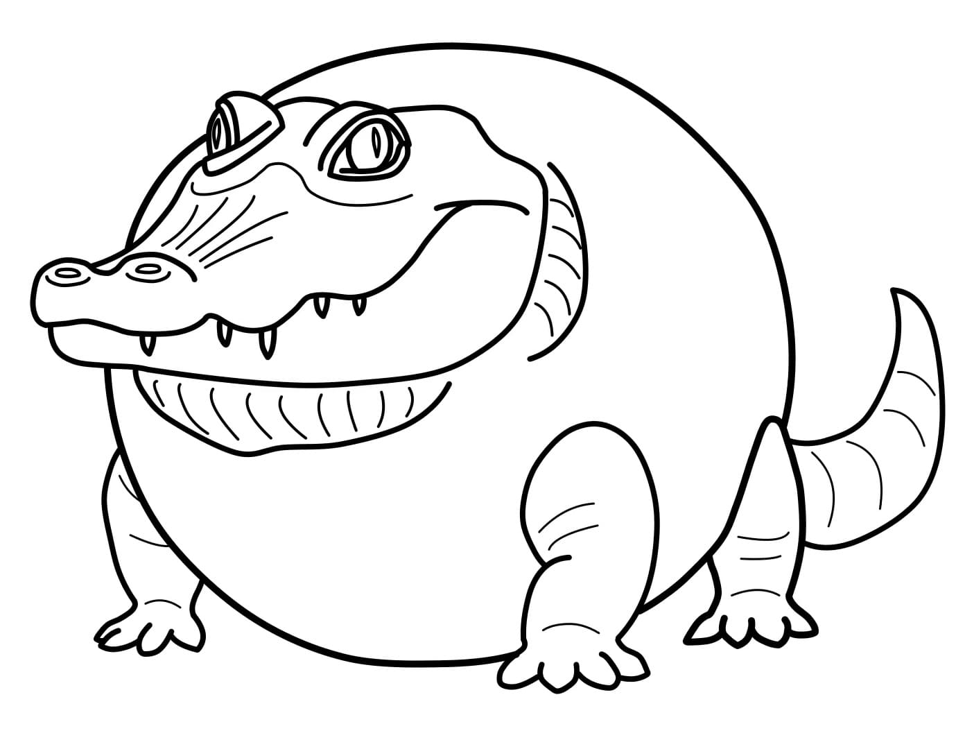 Brainrot Glorbo Fruttodrillo coloring page