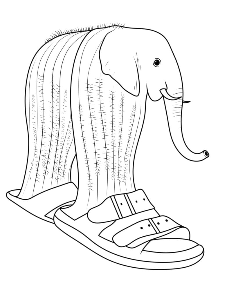 Brainrot Lirilì Larilà coloring page