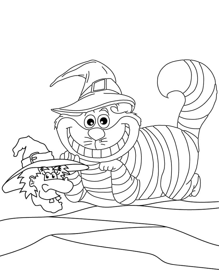 Cheshire Cat and Witch