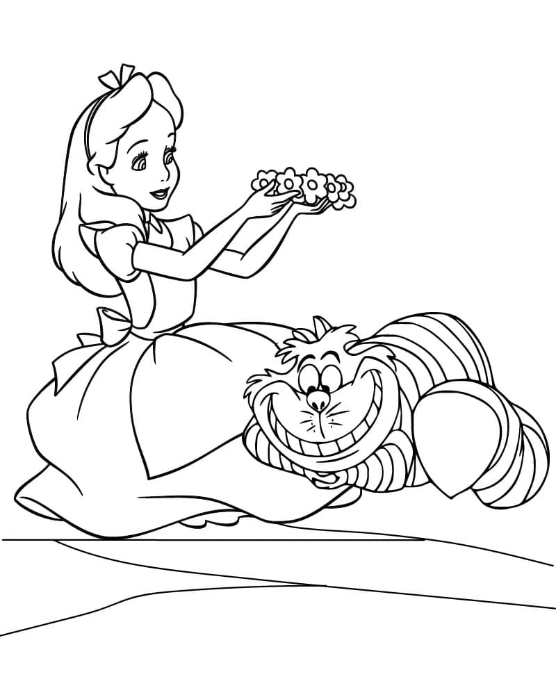 Cheshire Cat with Alice