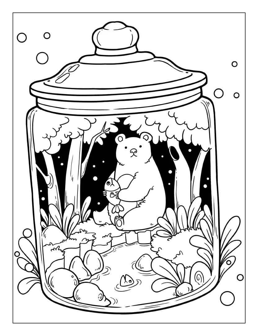 Cool Life Inside Jar