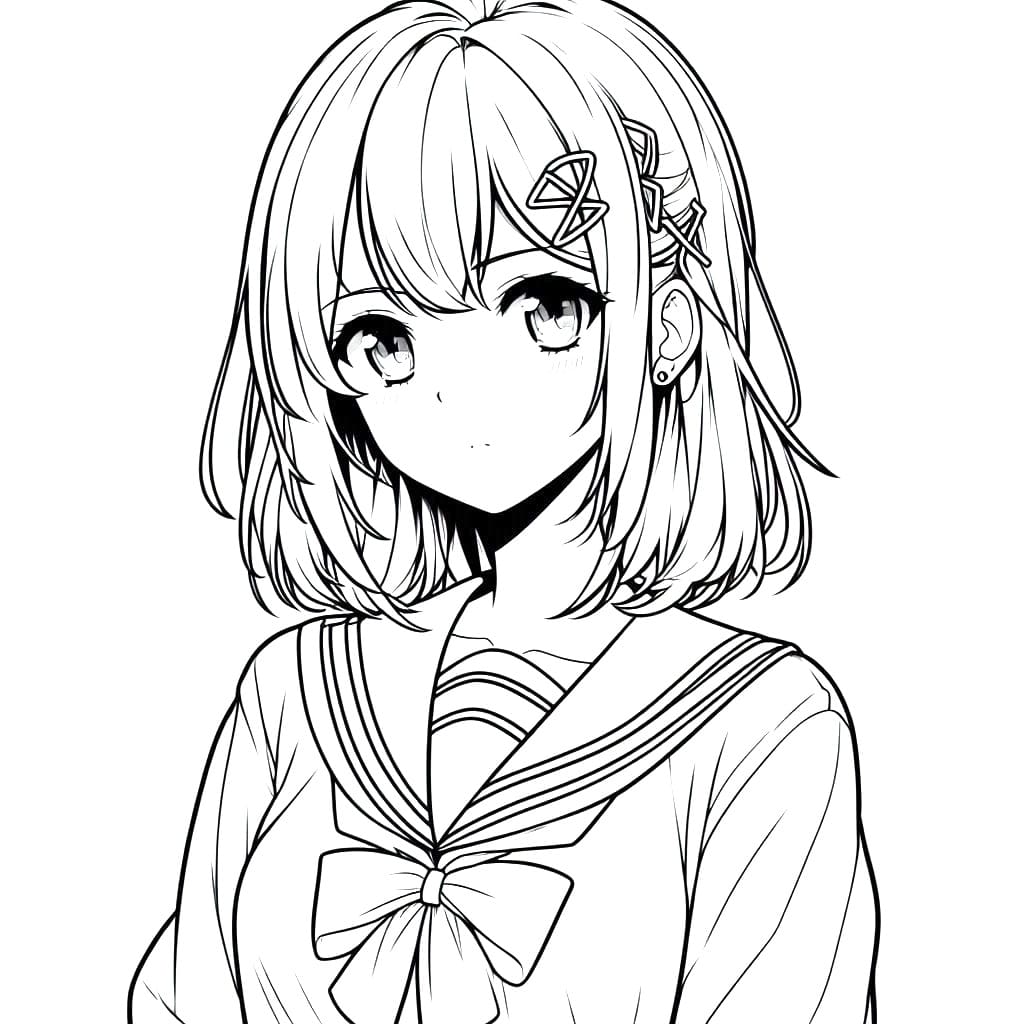 Cool School Anime Girl