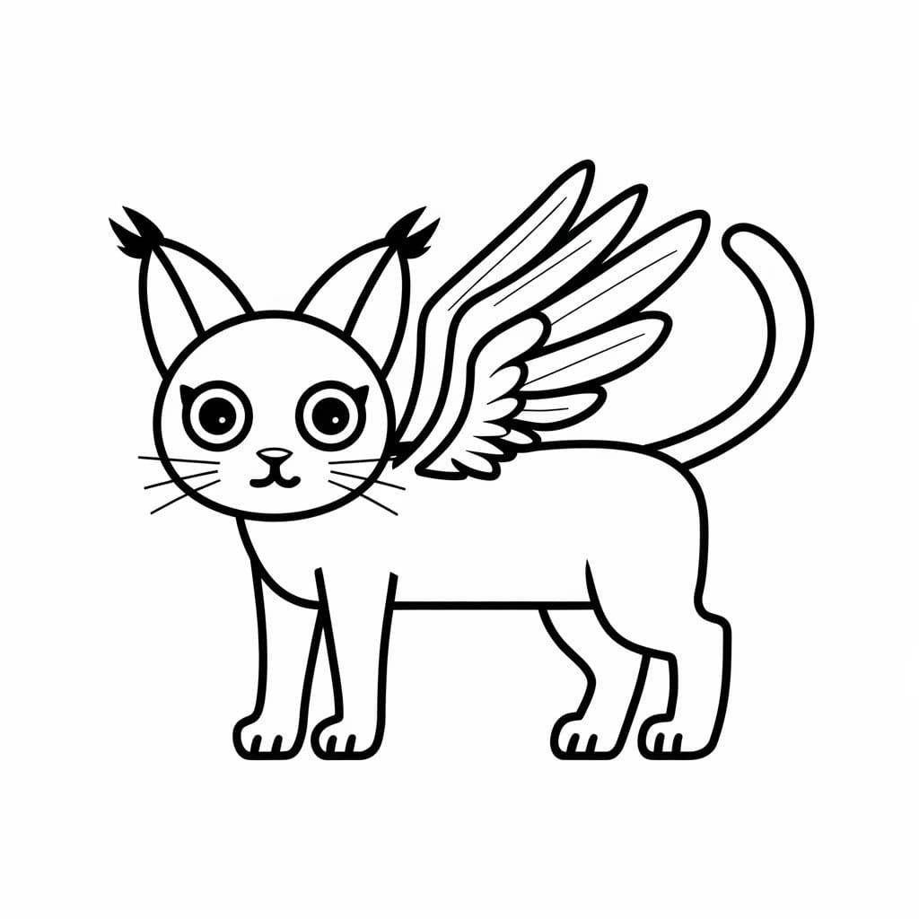 Cool Winged Cat