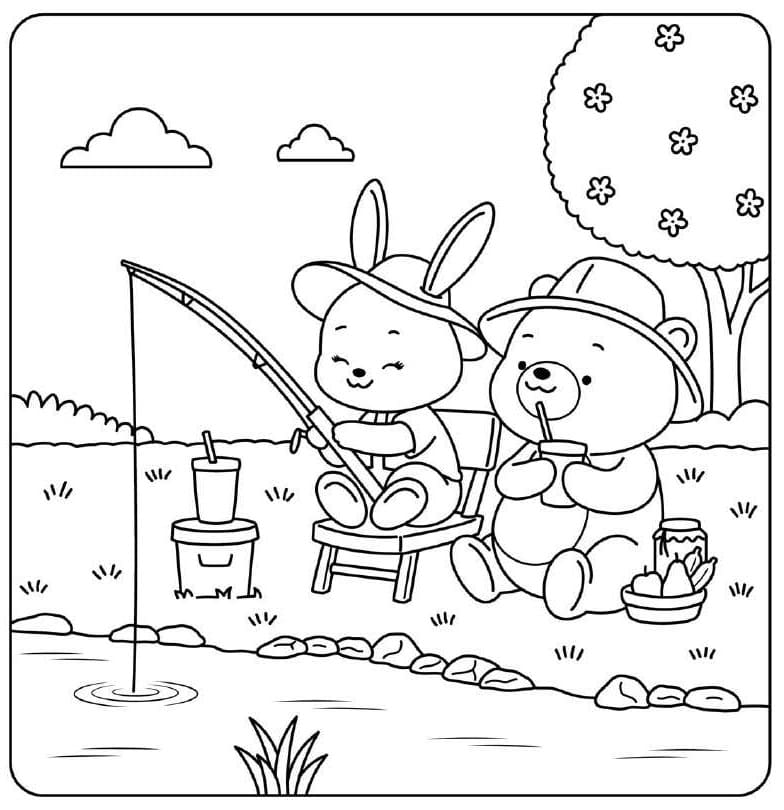 Cuddly Friends Fishing