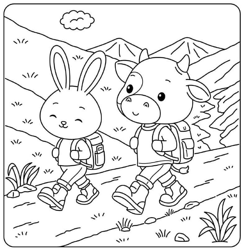 Cuddly Friends Hiking