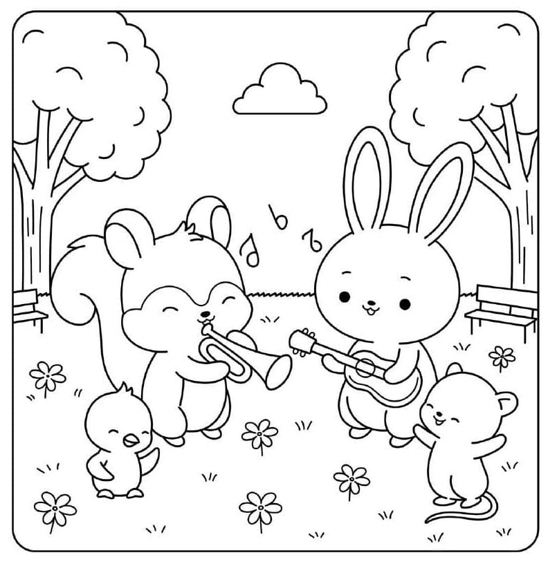 Cuddly Friends to Print