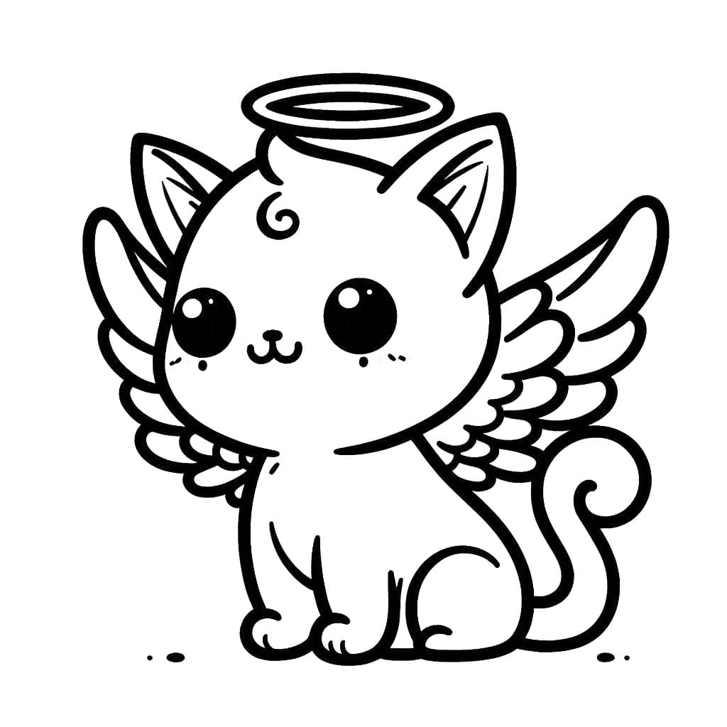 Cute Winged Cat