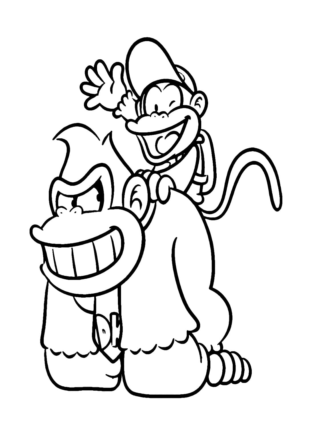 Donkey Kong and Diddy Kong