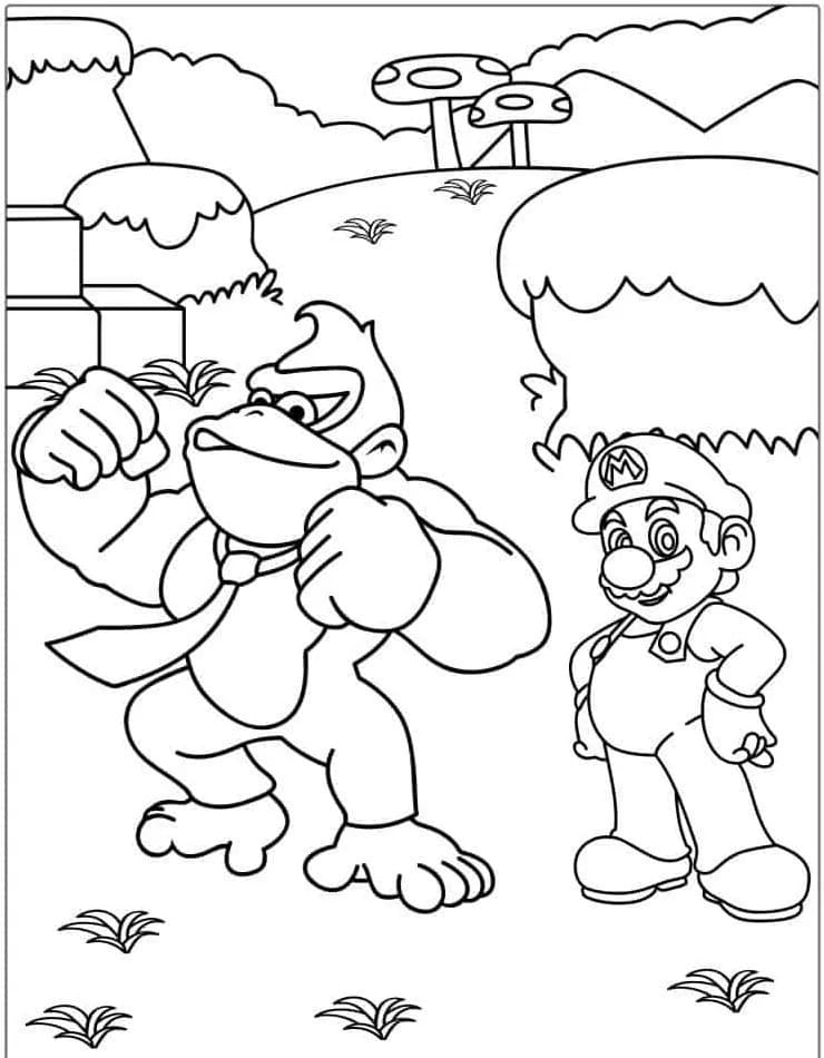 Donkey Kong and Mario