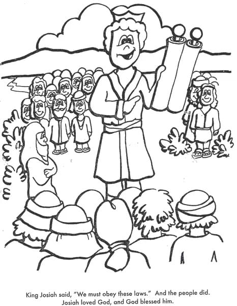 Drawing of Bible King