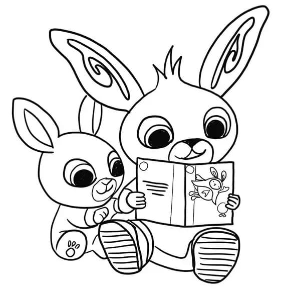 Drawing of Bing Bunny