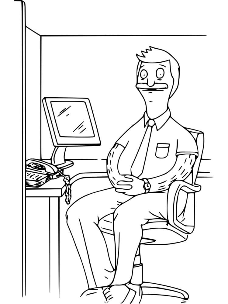 Free Bob’s Burgers coloring page