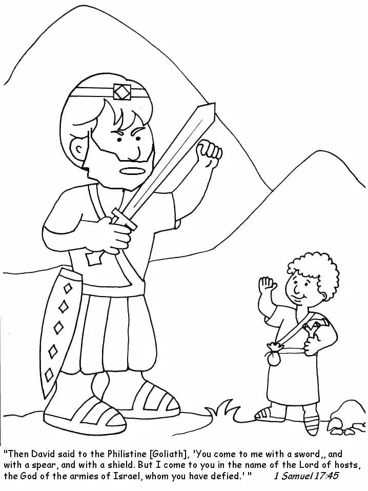 Free Drawing of Bible King