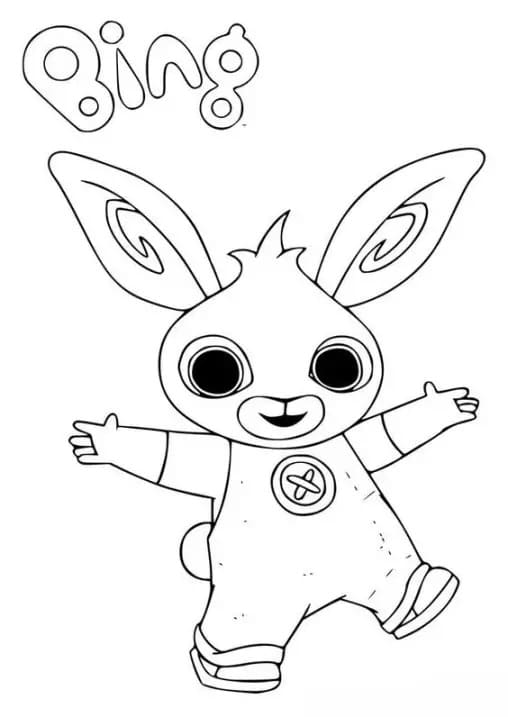Free Drawing of Bing Bunny