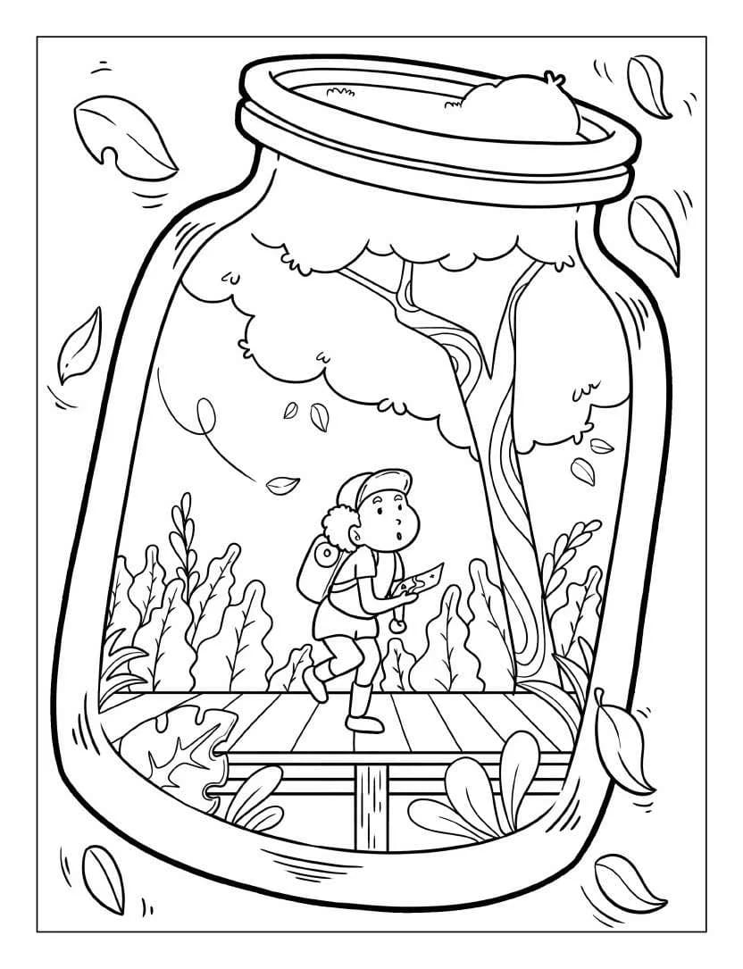 Free Life Inside Jar to Print