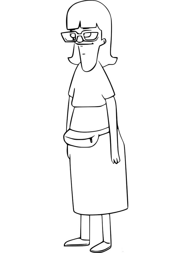 Gayle Genarro from Bob’s Burgers coloring page