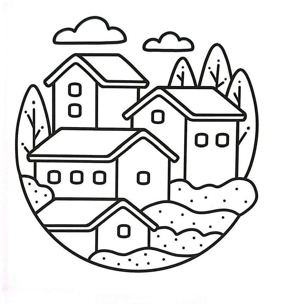 Houses Simple Art