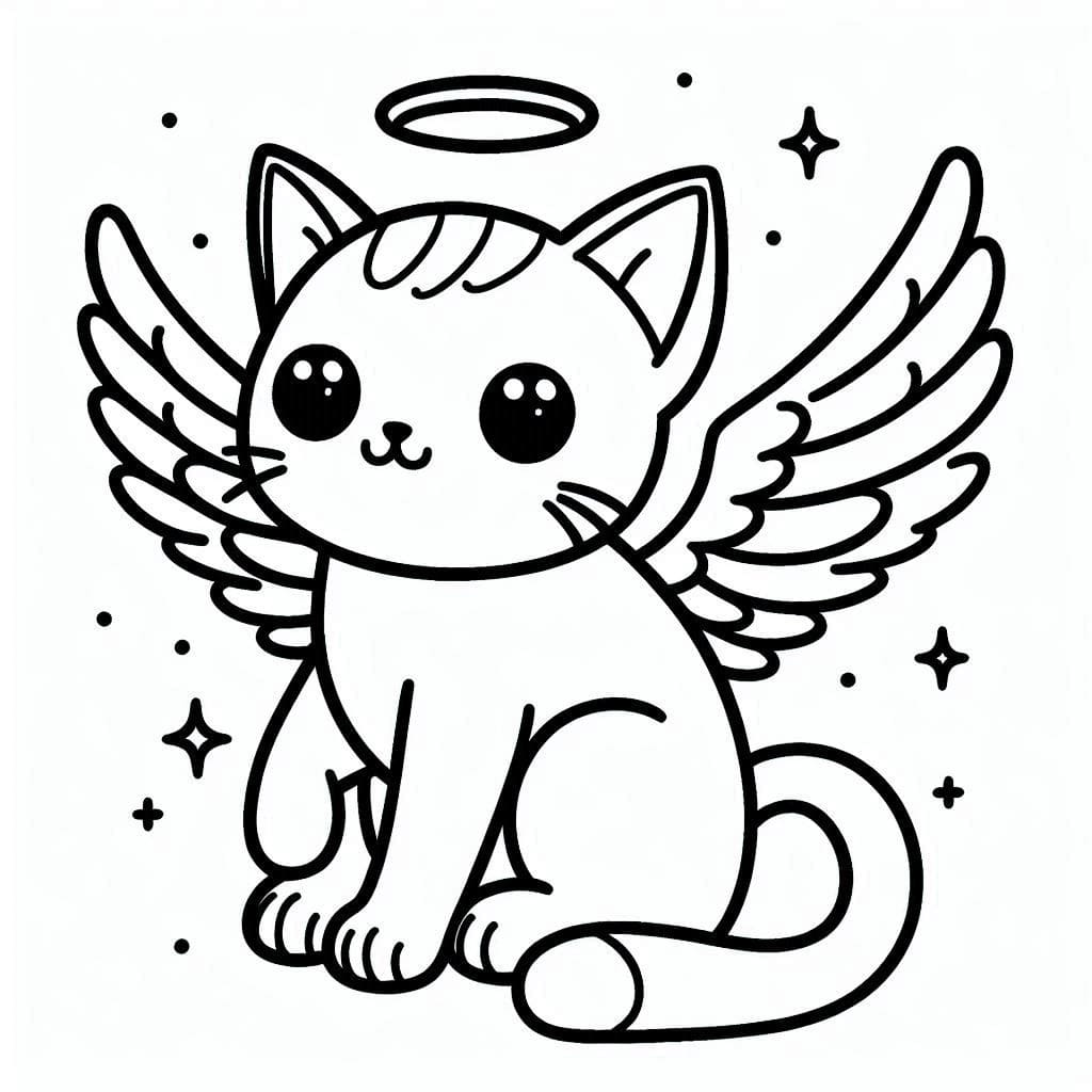 Kawaii Winged Cat