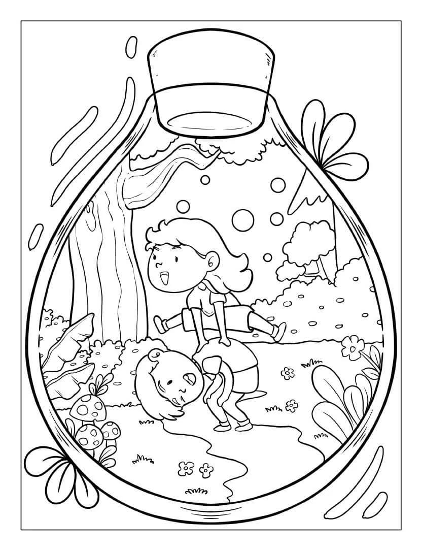 Kids Life Inside Jar