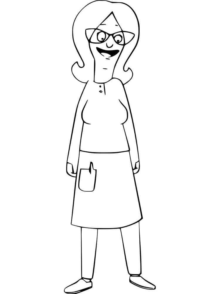 Linda from Bob’s Burgers coloring page