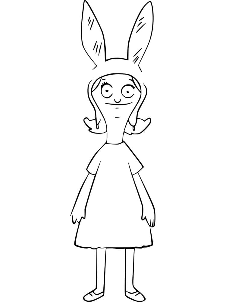 Louise from Bob’s Burgers coloring page