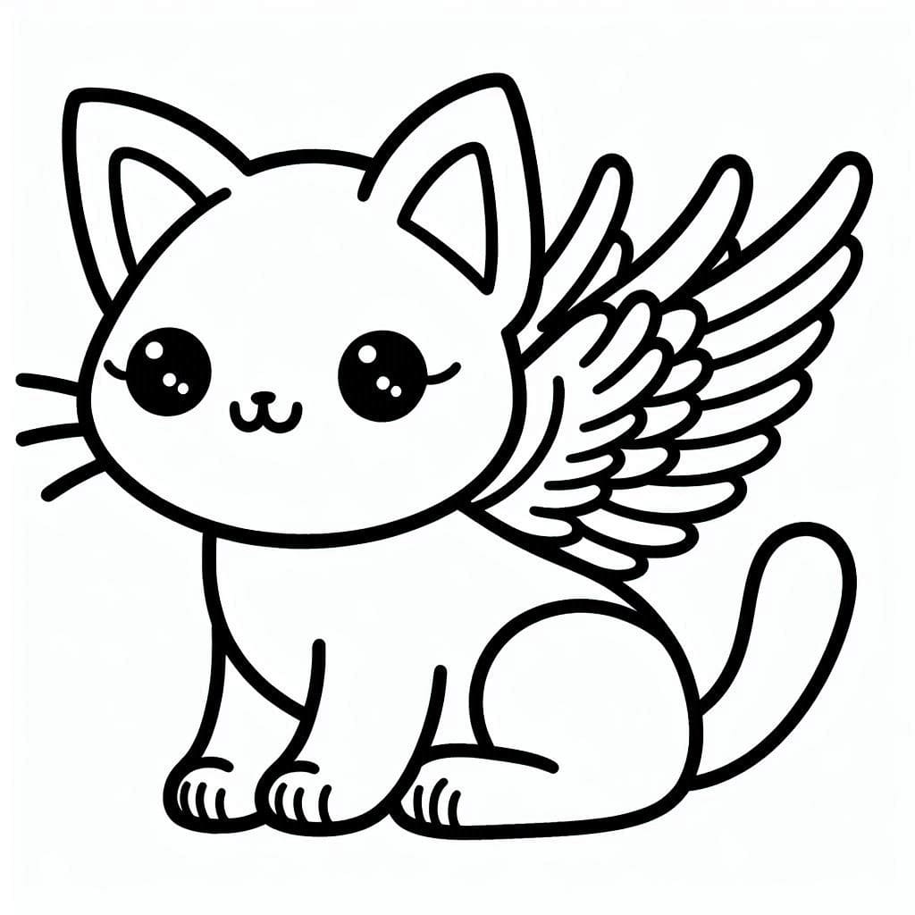 Lovely Winged Cat
