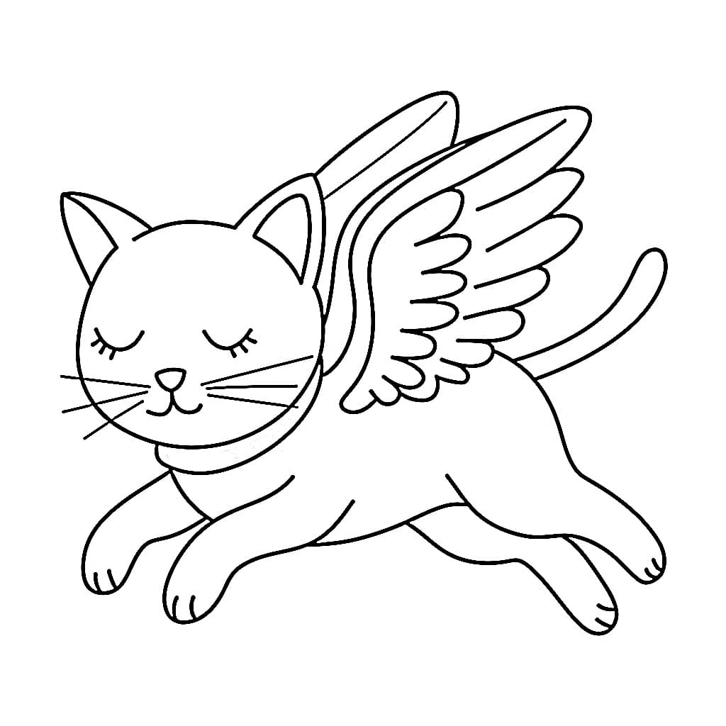 Pretty Winged Cat