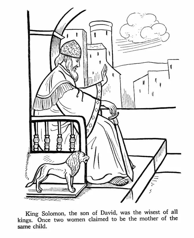 Printable Bible King Solomon